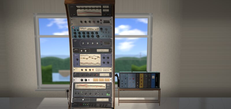 The ENH Master rack on a quartz shelf by a window, the LUNCHBOX beside it